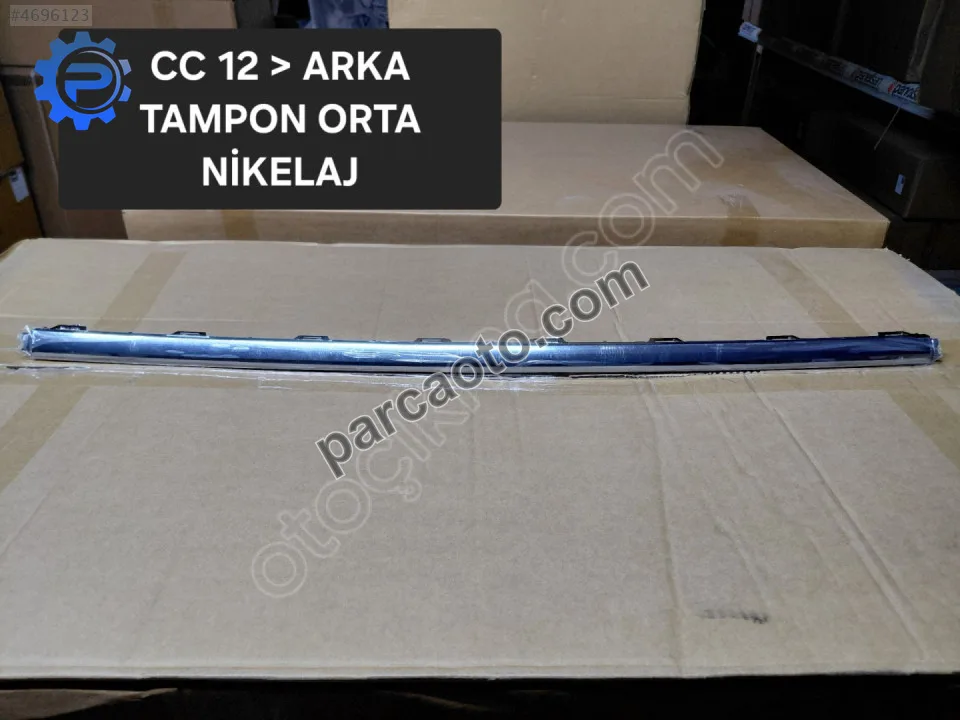 3c8807443 vw cc arka tampon orta nikelajı 2012-2017 arası