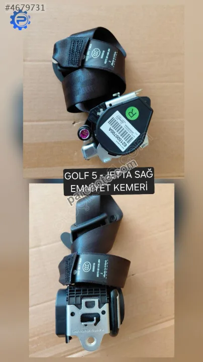 1k4857706 golf 5 - jetta - passat sağ emniyet kemeri