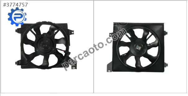 Era radyatör fan davlumbazı benzinli 7 kanat oris 25380-1e000