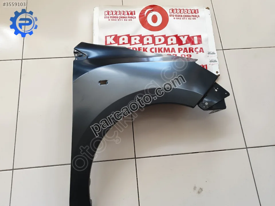 DACİA DOKKER SAĞ ÖN CAMURLUK 631001301R Dodiksiz sinyalli