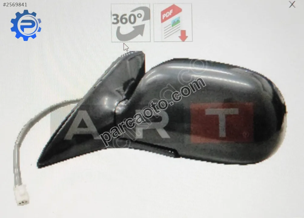 Toyota Corolla Ae101 sağ elektrikli ayna 92-98 model OEM kod