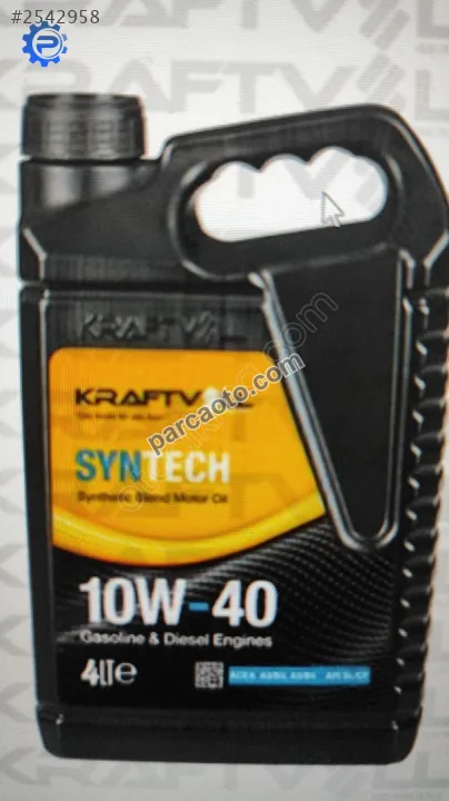Alman malı motor yağı dizel ve benzinli 4 lt.