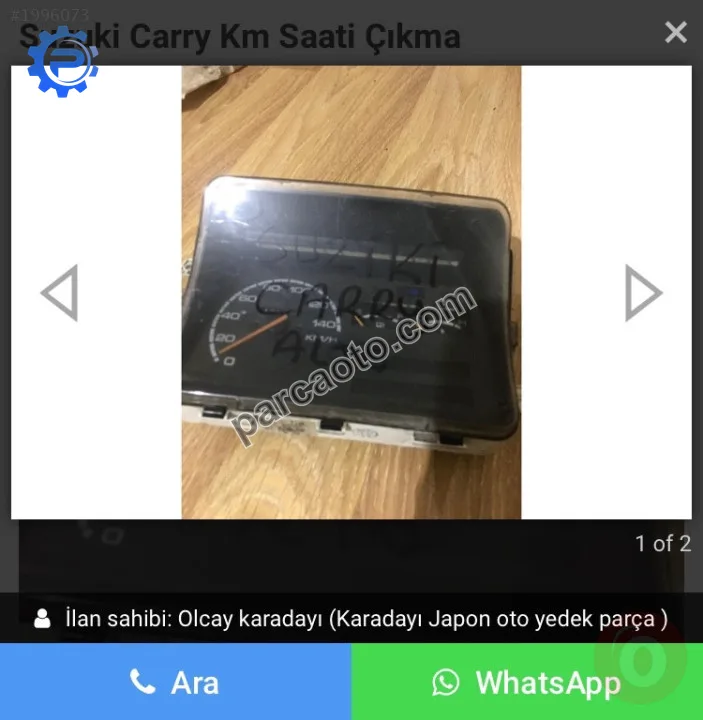 Suzuki carry ve alto kilometre saati orjınal çıkma