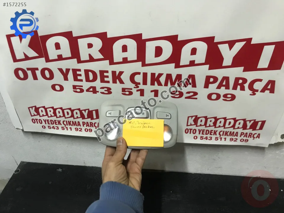 Citroen  çıkma tavan lambası orjınal