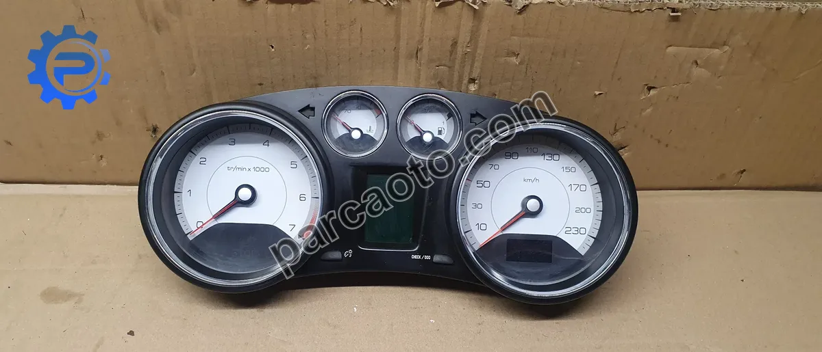Peugeot 308 t7 2008-2013 1.6 orjınal çıkma hız gösterge paneli 9665107580