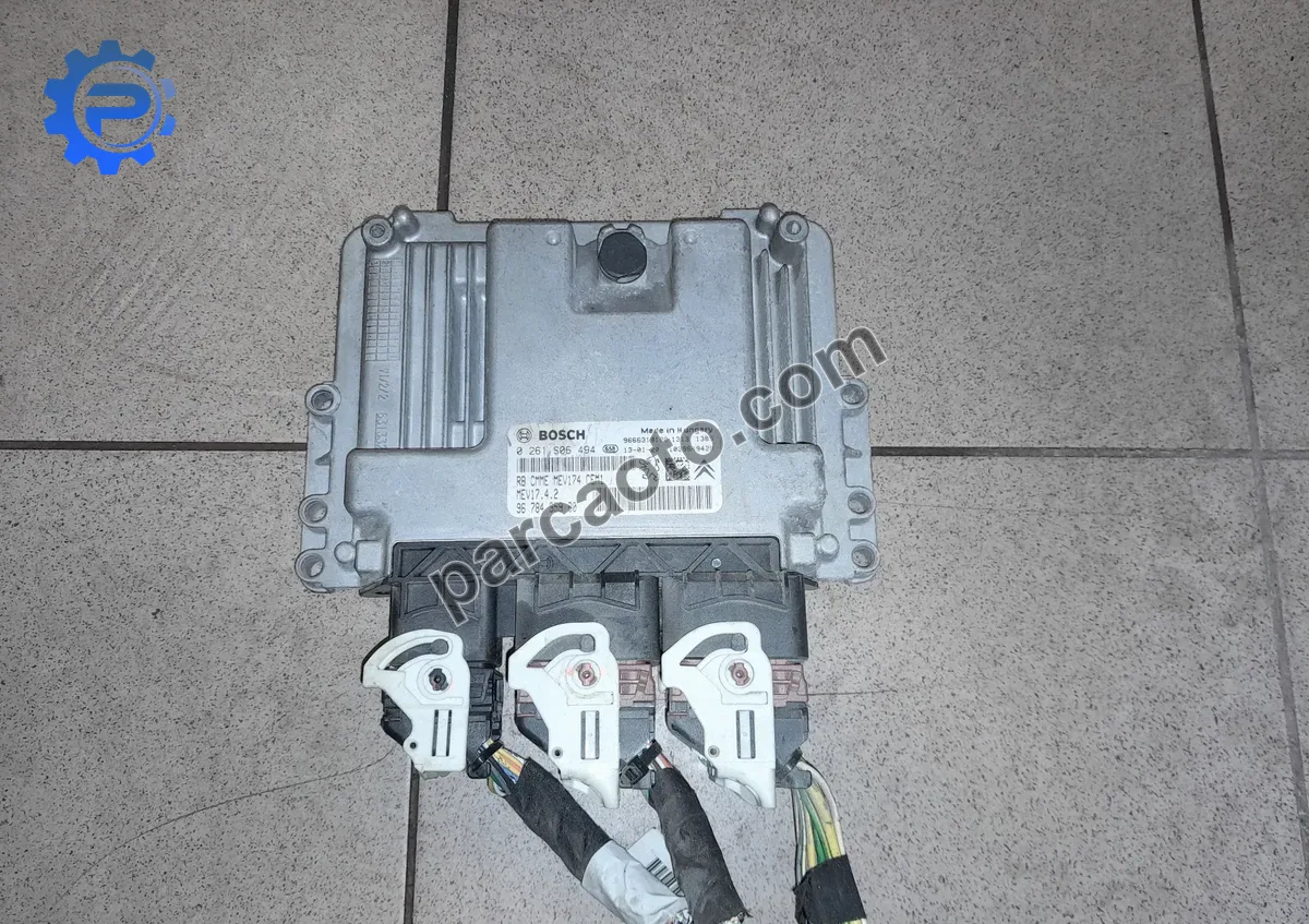 Peugeot Citroen 2008-2017 1.6 16v VTi ORJINAL ÇIKMA ECU/MOTOR BEYNİ 9678495980 0261201505 9666235880