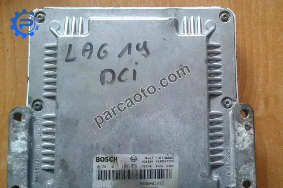 Renault laguna 1.9 dcı 1993-2001 bosch orjınal çıkma ecu/motor beyni 0281010297, 0281011536, 0281011723