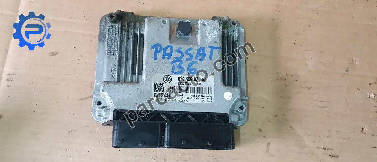 Volkswagen  vw passat b6 2.0 tdı orjınal çıkma motor/ecu beynı 03g906021ab 0281012119