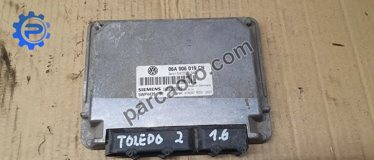 Seat toledo 1.6 1999-2004 orjınal çıkma motor/ecu/ecm beynı  06a906019cn