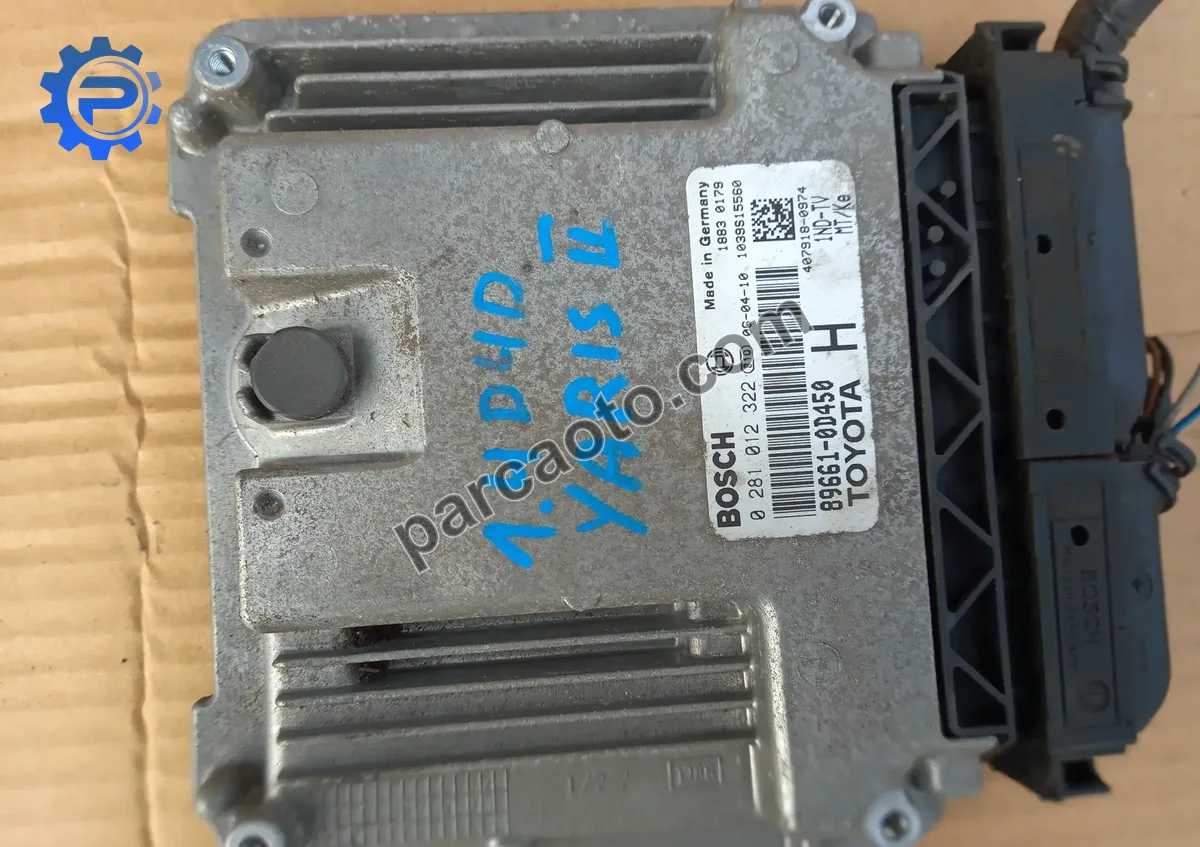 Toyota yaris  1.4 2005-2011 orjınal çıkma ecu/motor beyni 89661-od45d
