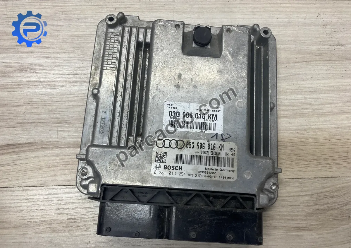 Audı a4 b7 2004-2007 orjınal çıkma ecu/motor beyni 03g906016km 03g 906 016 gn 03g 906 016 kn