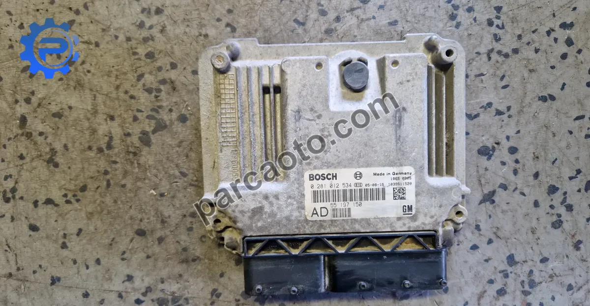 Opel vectra c 1.9 cdtı 2002-2008  orjınal çıkma ecu/motor beynı 0281012534
