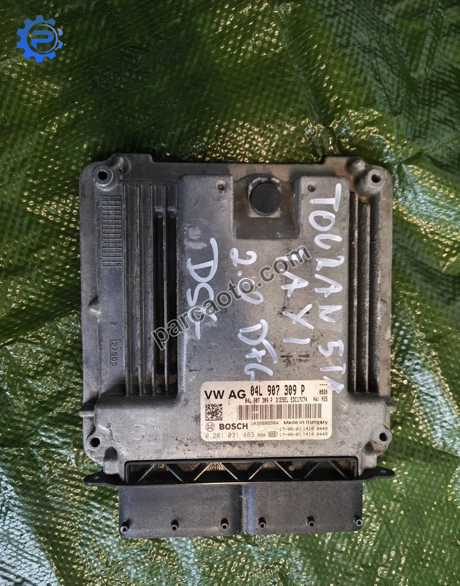Volkswagen touran 2,0 2015 orjınal çıkma ecu/motor beynı 04l907309p 04l 906 021 04l 906 021 c / 04l906021c 04l 906 021 e / 04l906021e