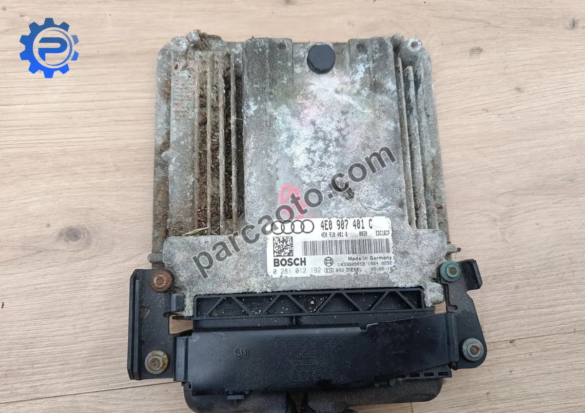 Audı a8  3.0 tdı orjınal çıkma ecu/motor beynı 4e0907401c
