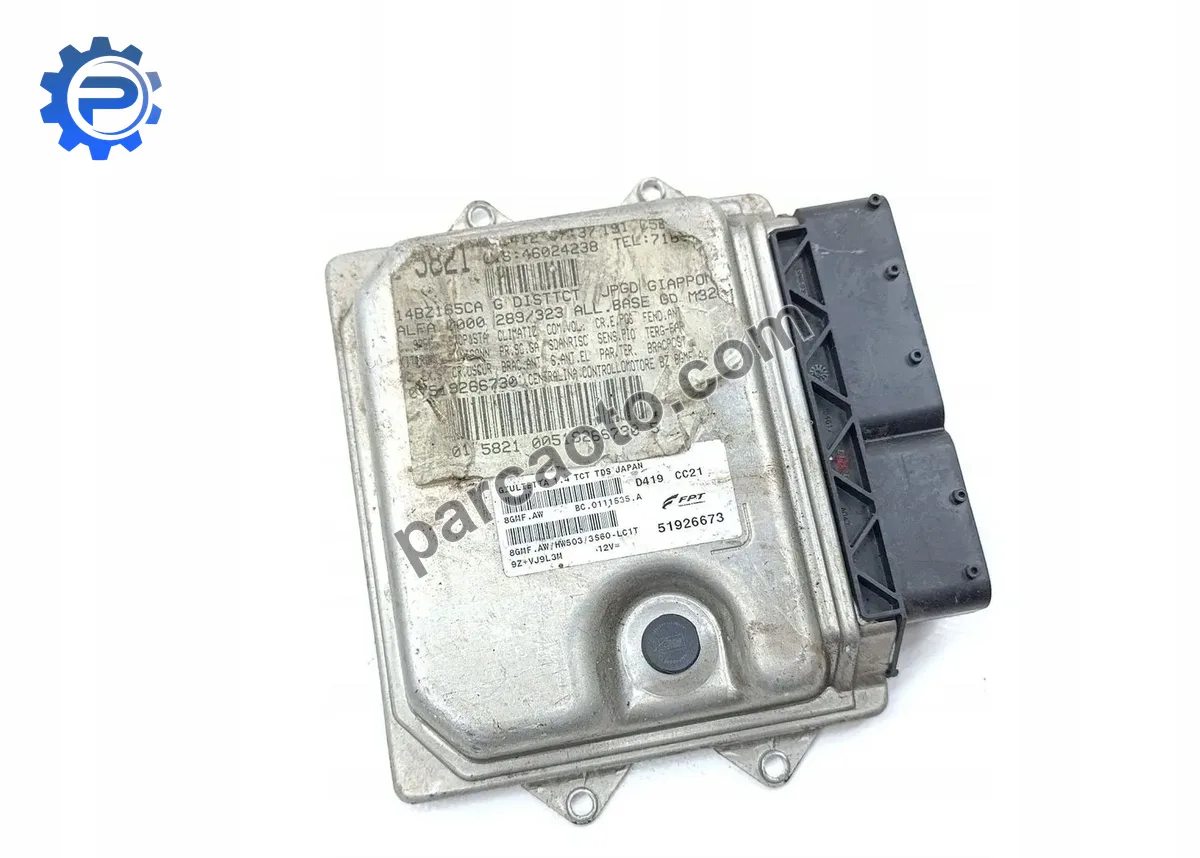 Alfa romeo gıulıetta 1.4 orjınal çıkma ecu/motor beynı  51926673 mm8gmfhw503  51918337, 51926673