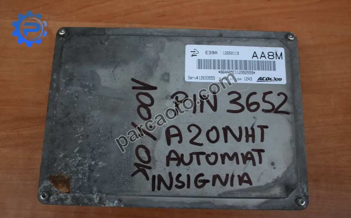 Opel ınsıgnıa  2.0 2008-2017 turbo orjınal çıkma ecu/motor beynı  12650119 12633555 aa8m