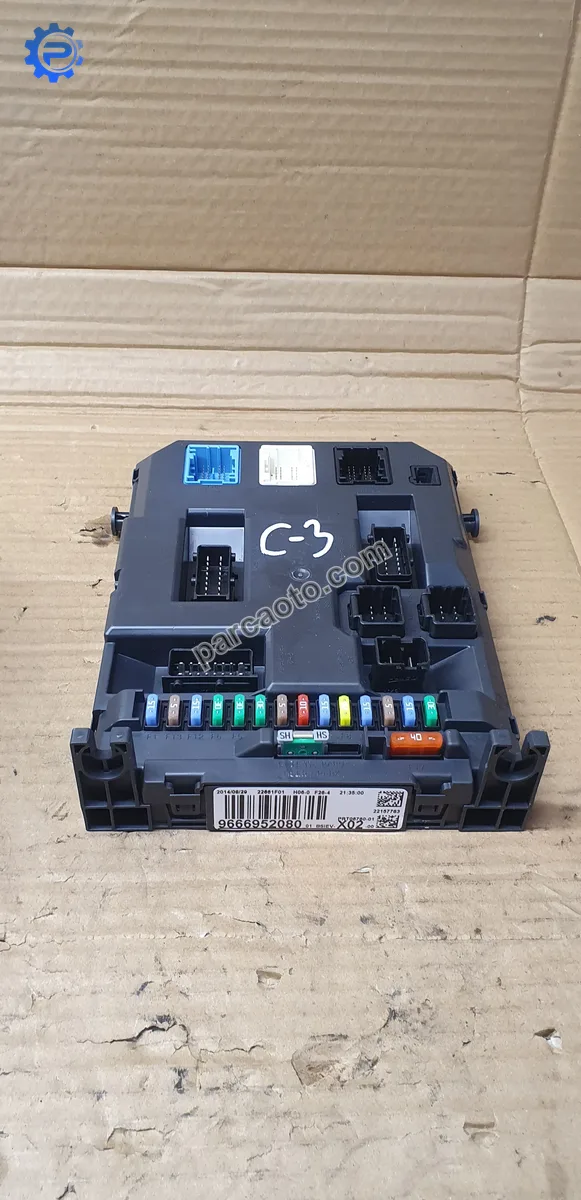 Citroen c3 2008-2018 orjınal çıkma bsi beyni/sigorta kutusu 9666952080 9807531680 9664983280