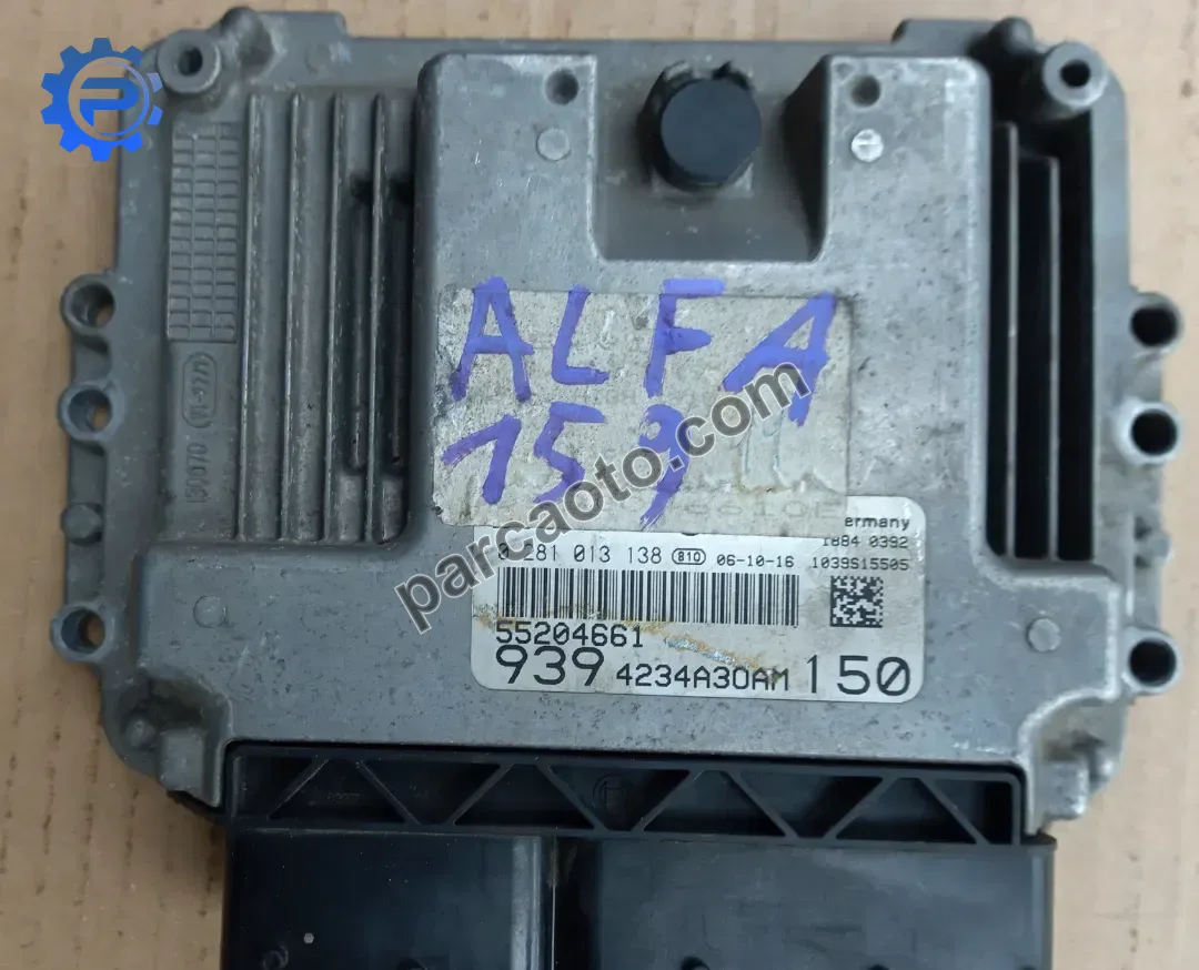 Alfa romeo 159 1.9  orjınal çıkma ecu/motor beynı   55204661