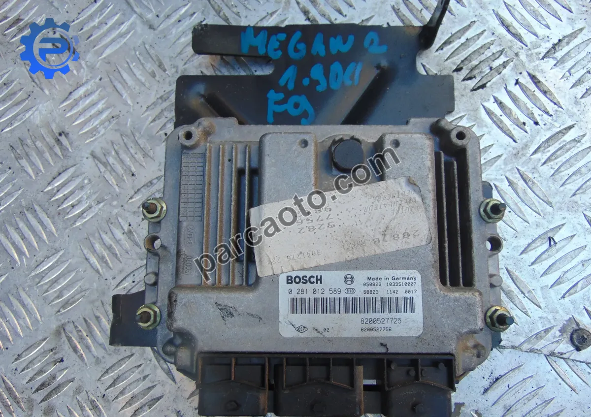 renault megane 2 2003-2009 ORJINAL ÇIKMA ECU/MOTOR BEYNI 8200527725