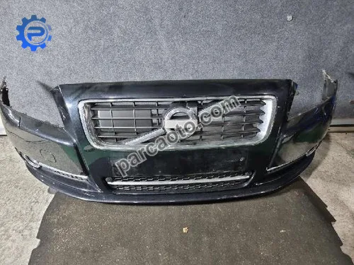 Volvo S80 Makyajlı Kasa 2010-2013 Orjinal Çıkma Dolu Siyah Ön Tampon