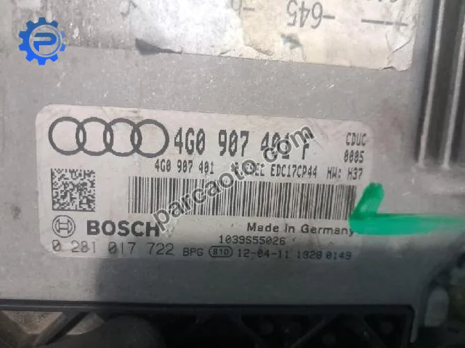 Audi A6 2011 - 2018 (3.0 TDI) Orjinal Çıkma Ecu Motor Beyni 4G0907401F 4G0907401 4G0907401G 4G0906014B 4G0906014E