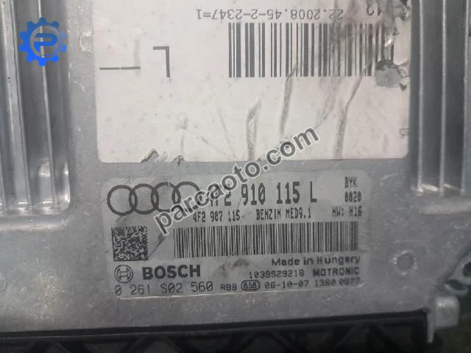 Audi A6 2004 - 2011 (2.0 TFSI ) Orjinal Çıkma Ecu Motor Beyni 4F2910115L 4F2910115 4F2907115D 0261S04558