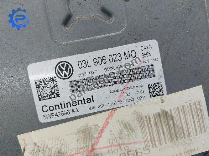 Volkswagen Beetle 2011 - 2019 (2.0 TDI ) Orjinal Çıkma Ecu Motor Beyni 03L906023MQ 03L907309AE