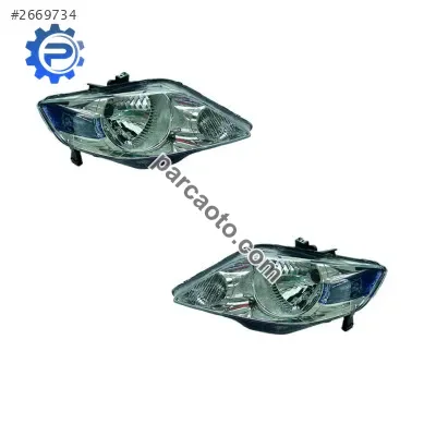 2006-2008 Honda City Sol Far Lambası (Motorsuz) - Oto