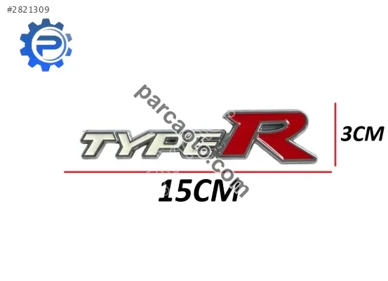 Honda Yazı Cıvıc 04-06 Arka (Type-r Yazısı)
