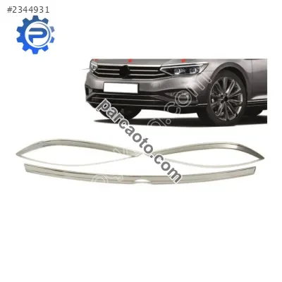 Passat B8.5 Far Üstü Krom Çıta 3 Parça Set 2019 Sonrası