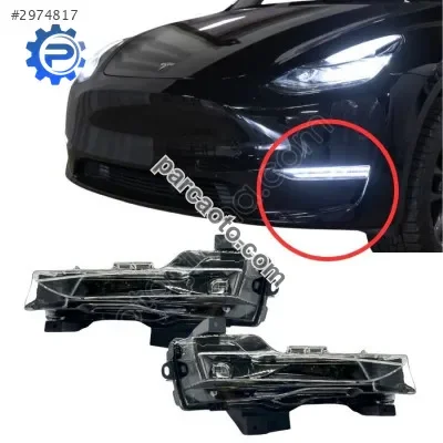 Tesla Model Y Sağ-Sol Set Takım Sis Lamba Komple 2021-2024