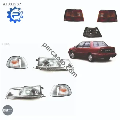 Hyundai Excel Sağ Sol Sinyal + Far Set Takımı + Stop Set 1992-94