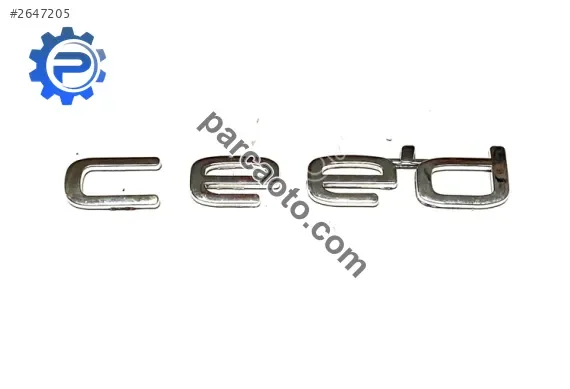 Kia Yazı Ceed 13-18 Arka (Ceed Yazısı)