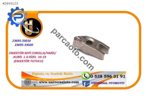 Toyota Enjektör Kepi Corolla 10-19/Yaris 10-19/Auris 1,4 Dizel 1