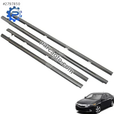 Accord Cam Sıyırıcı Fitil 4 Kapı Set NİKELAJ 2008-2012