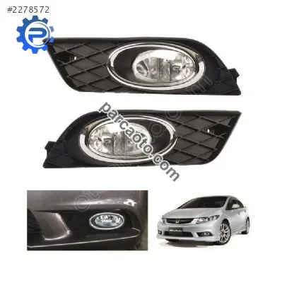 Honda Civic FB7 Ön Sağ-Sol Takım Sis Lambası Farı 2012-2015