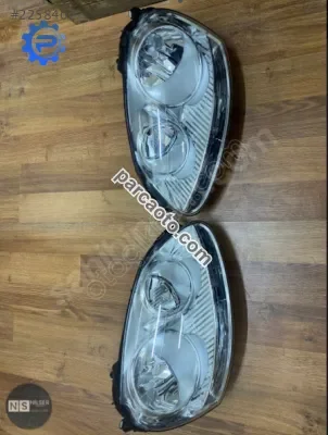 Vw Golf 5 Jetta Sağ Sol Nikelaj Motorsuz Far 2004-2009