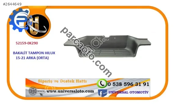 Toyota Bakalit Tampon Hılux Revo 15-23 Arka (Orta)