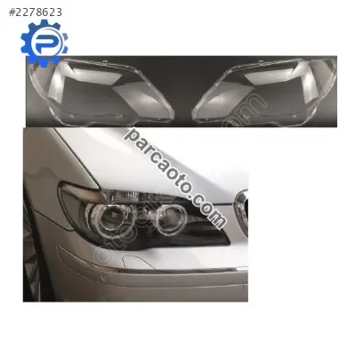 Bmw E65 Sağ-Sol Takım Far Camı 2005-2008
