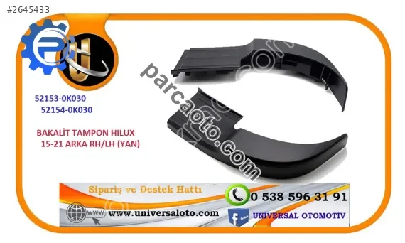 Toyota Bakalit Tampon Hılux Revo 15-23 Arka Sağ (Yan)